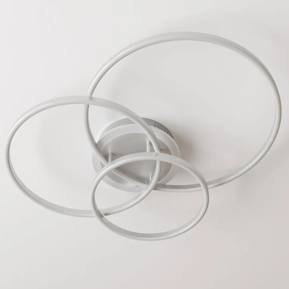 Lindby Smart LED-loftlampe Tula, fjernbetjening, Tuya CCT