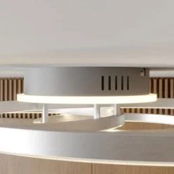 Lindby Smart LED-loftlampe Tula, fjernbetjening, Tuya CCT