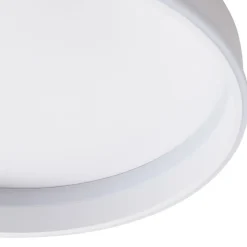 Lindby Smart LED-loftslampe Yasmen, hvid, metal, CCT, Tuya