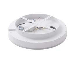 Lindby Smart LED-loftslampe Yasmen, hvid, metal, CCT, Tuya