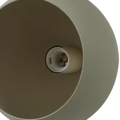 Lindby Solomia bordlampe, grøn, jern, Ø 20 cm