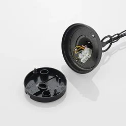 Lindby udendørs hængelampe Roisin, antracit, metal, Ø 32cm