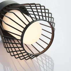 Lindby udendørs hængelampe Vajana, Ø 19 cm, sort, aluminium