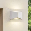 Lindby udendørs LED-væglampe Anlira, hvid, op og ned, IP65