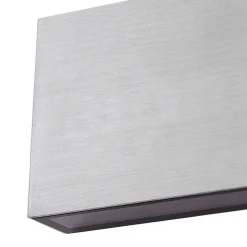 Lindby udendørs LED-væglampe Jarte, grå, metal, 17 cm, IP54