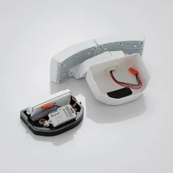 Lindby udendørs LED-væglampe Nikias, 30 cm, sensor, 2 lyskilder, hvid