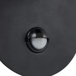 Lindby udendørs LED-væglampe Lacie, sensor, sort/hvid, aluminium