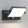 Lindby udendørs LED-væglampe Sherin, antracit, sensor