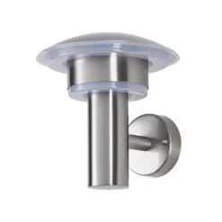 Lindby udendørs LED-væglampe Lillie, højde 19 cm, stål