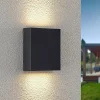 Lindby udendørs LED-væglampe Ugar, 13 cm, antracit, op/ned