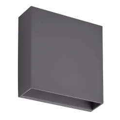 Lindby udendørs LED-væglampe Ugar, 13 cm, antracit, op/ned