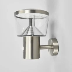 Lindby udendørs LED-væglampe Antje, bevægelsessensor, IP44