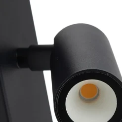 Lindby udendørs LED-væglampe Larcie, 35 cm, 2 lyskilder, aluminium, sensor