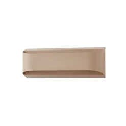 Lindby udendørs LED-væglampe Lenore, beige, metal, 36,5 cm