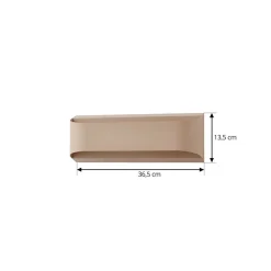 Lindby udendørs LED-væglampe Lenore, beige, metal, 36,5 cm