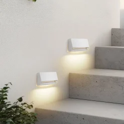 Lindby udendørs LED-væglampe Appeso, længde 16 cm, sæt med 2 stk