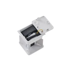 Lindby udendørs LED-væglampe Nivar, kantet, hvid, metal, IP54