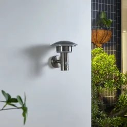 Lindby udendørs LED-væglampe Lillie, sensor, højde 19 cm