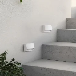 Lindby udendørs LED-væglampe Appeso, bredde 10 cm, sæt med 2 stk