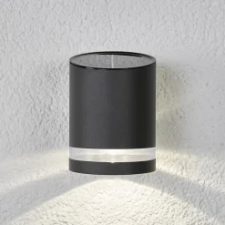 Lindby udendørs LED-væglampe Melinda, 9 cm, stål