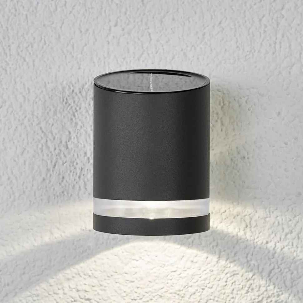 Lindby udendørs LED-væglampe Melinda, 9 cm, stål