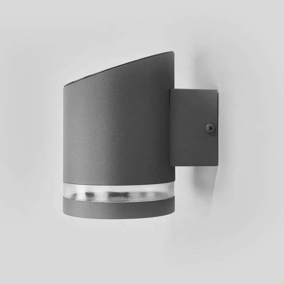 Lindby udendørs LED-væglampe Melinda, 9 cm, stål