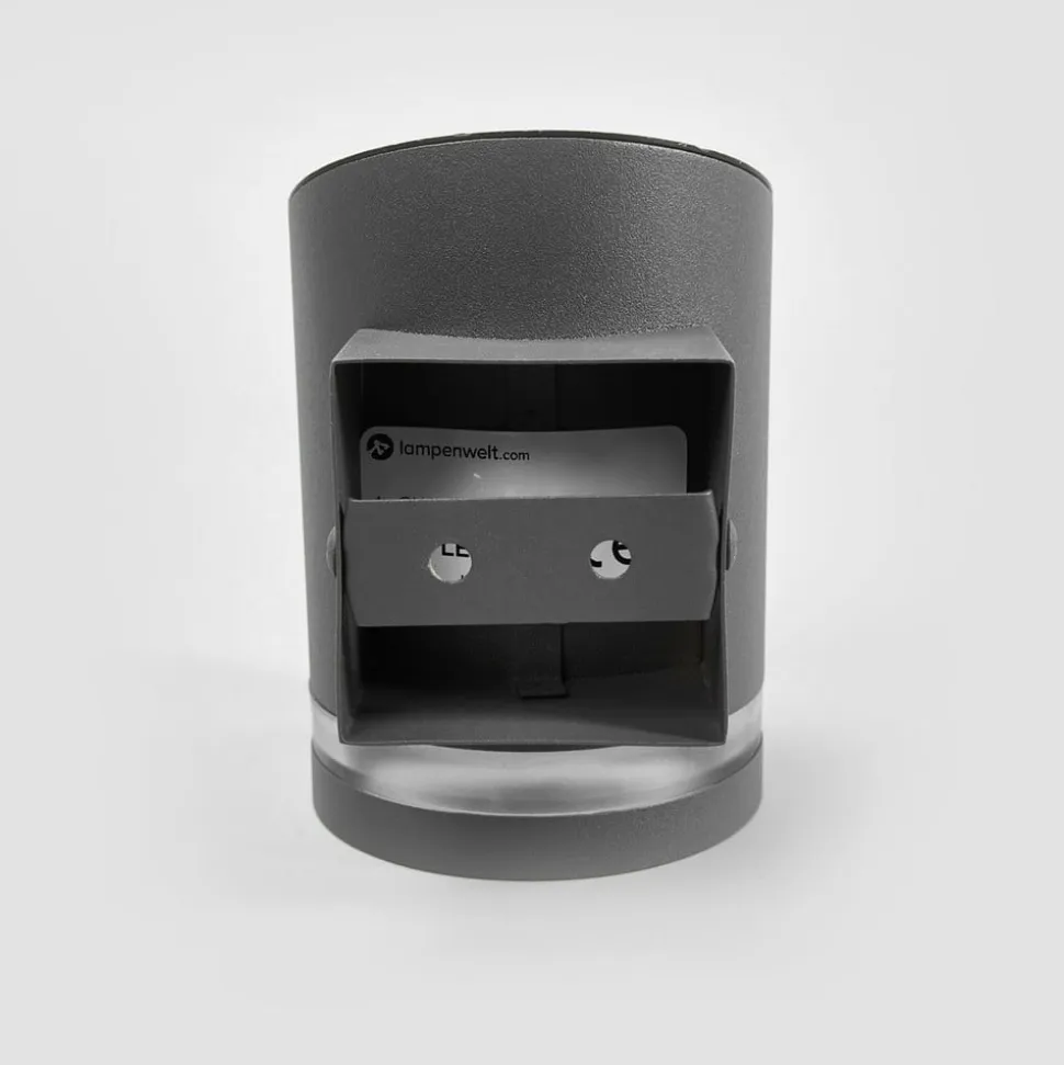 Lindby udendørs LED-væglampe Melinda, 9 cm, stål