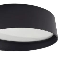 Lindby udendørs LED-væglampe Jesiba, antracit, aluminium, Ø 16cm