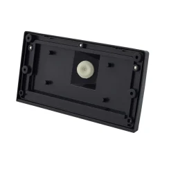 Lindby udendørs LED-væglampe Siana, sort, pc, sensor