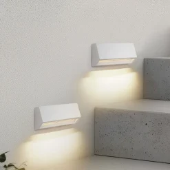 Lindby udendørs LED-væglampe Appeso, længde 22 cm, sæt med 2 stk