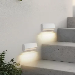 Lindby udendørs LED-væglampe Appeso, længde 22 cm, sæt med 2 stk