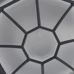 Lindby udendørs loftlampe Idril, antracit, metal, Ø 26,5 cm