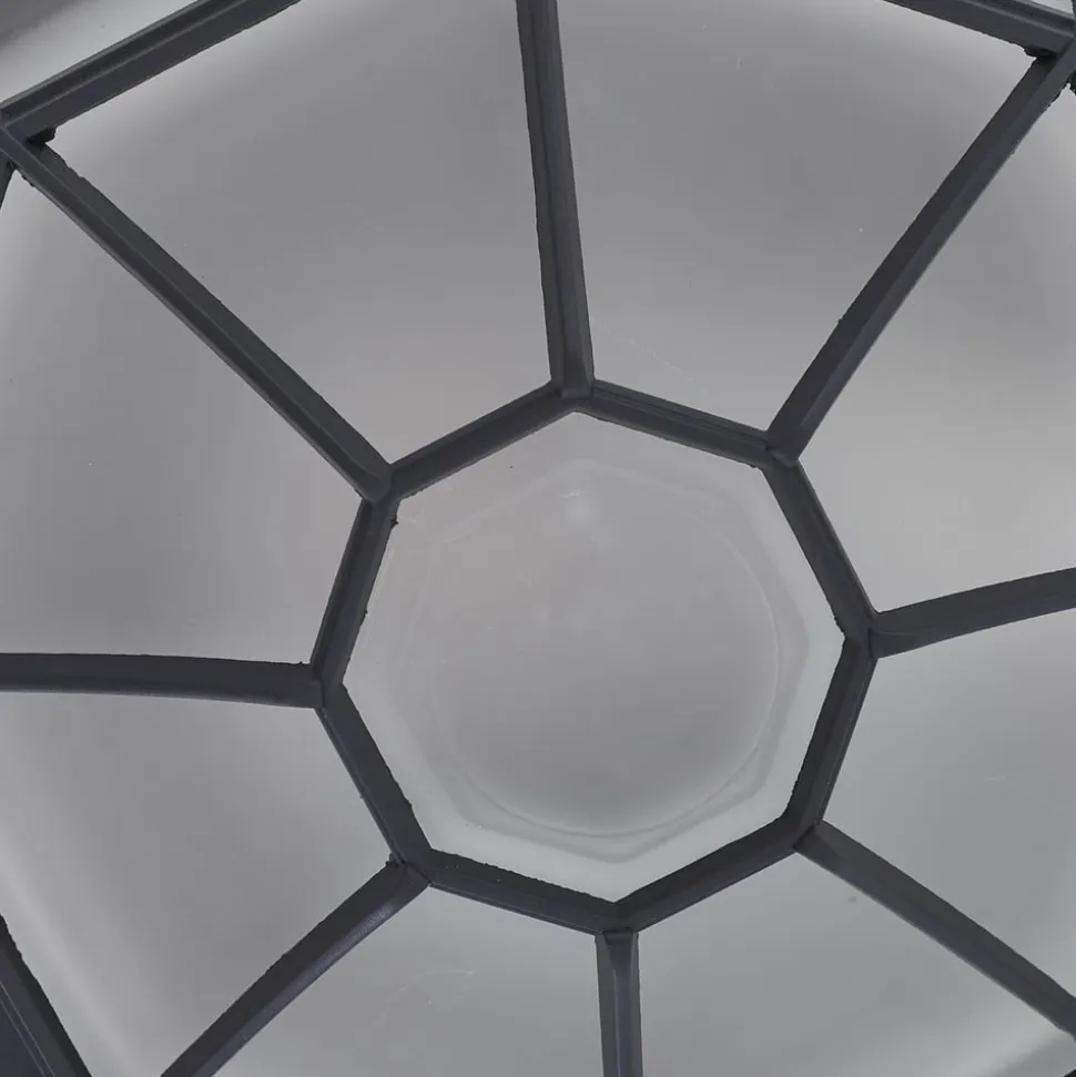 Lindby udendørs loftlampe Idril, antracit, metal, Ø 26,5 cm