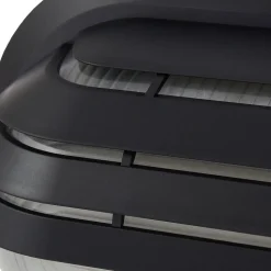 Lindby udendørs væglampe Adita, sort, ABS, højde 16,3 cm