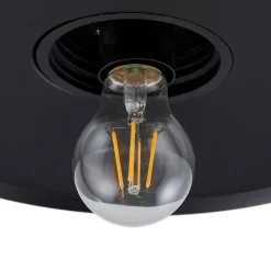 Lindby udendørs væglampe Bilma, rustfarvet, glas, 29 cm