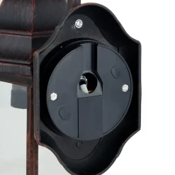 Lindby udendørs væglampe Daaje, rustfarvet, 30,5 cm, aluminium