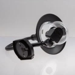 Lindby udendørs væglampe Daphne, sort, sensor, metal, E27