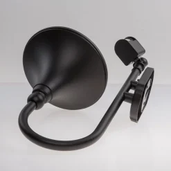 Lindby udendørs væglampe Daphne, sort, sensor, metal, E27