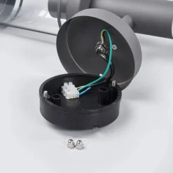 Lindby Udendørs væglampe Djori, Sensor, antracit, stål