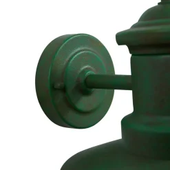 Lindby udendørs væglampe Eloretta, 22 cm, grøn, glas, stål