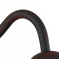 Lindby udendørs væglampe Filip, rustbrun, 30 cm, E27, IP44