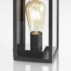 Lindby udendørs væglampe Filimon, antracit, 22 cm, IP44, E27