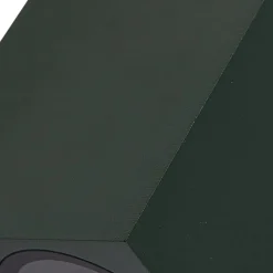 Lindby udendørs væglampe Fijona, mørkegrøn, aluminium, højde 15 cm