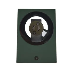 Lindby udendørs væglampe Fijona, mørkegrøn, aluminium, højde 15 cm