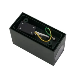 Lindby udendørs væglampe Fijona, mørkegrøn, aluminium, højde 15 cm