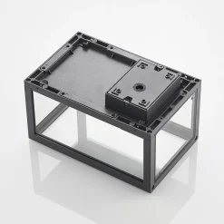 Lindby udendørs væglampe Giavanna, 28 cm, antracit, IP44, E27