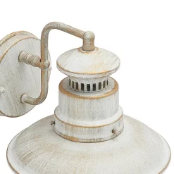 Lindby udendørs væglampe Gwendolyn, hvid antik, metal, 26 cm