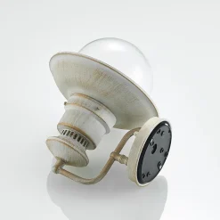 Lindby udendørs væglampe Gwendolyn, hvid antik, metal, 26 cm