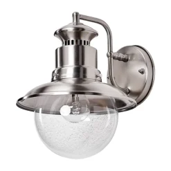 Lindby udendørs væglampe Gwendolyn, grå, stål, 26 cm