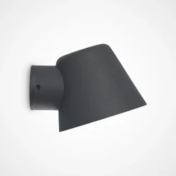 Lindby udendørs væglampe Ileyna, antracit, metal, 15 cm